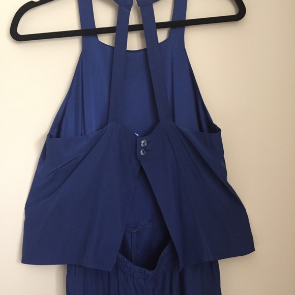 Tucker NYC sleeveless blue drape jumpsuit M - Picture 9 of 16